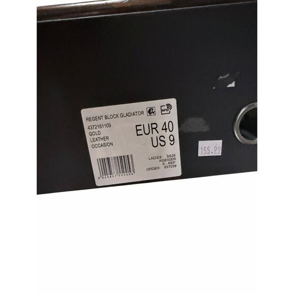 Kurt Geiger London Regent Buckle Embellished glamorous Gladiator Sandal leather. - Picture 8 of 8